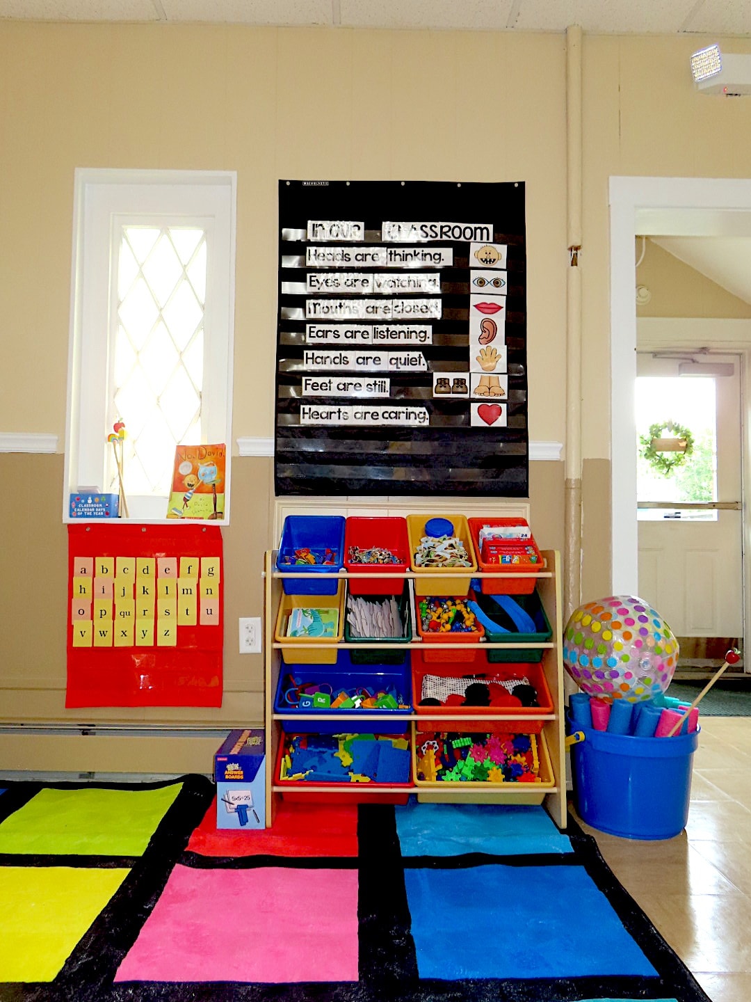 Organized classroom learning center