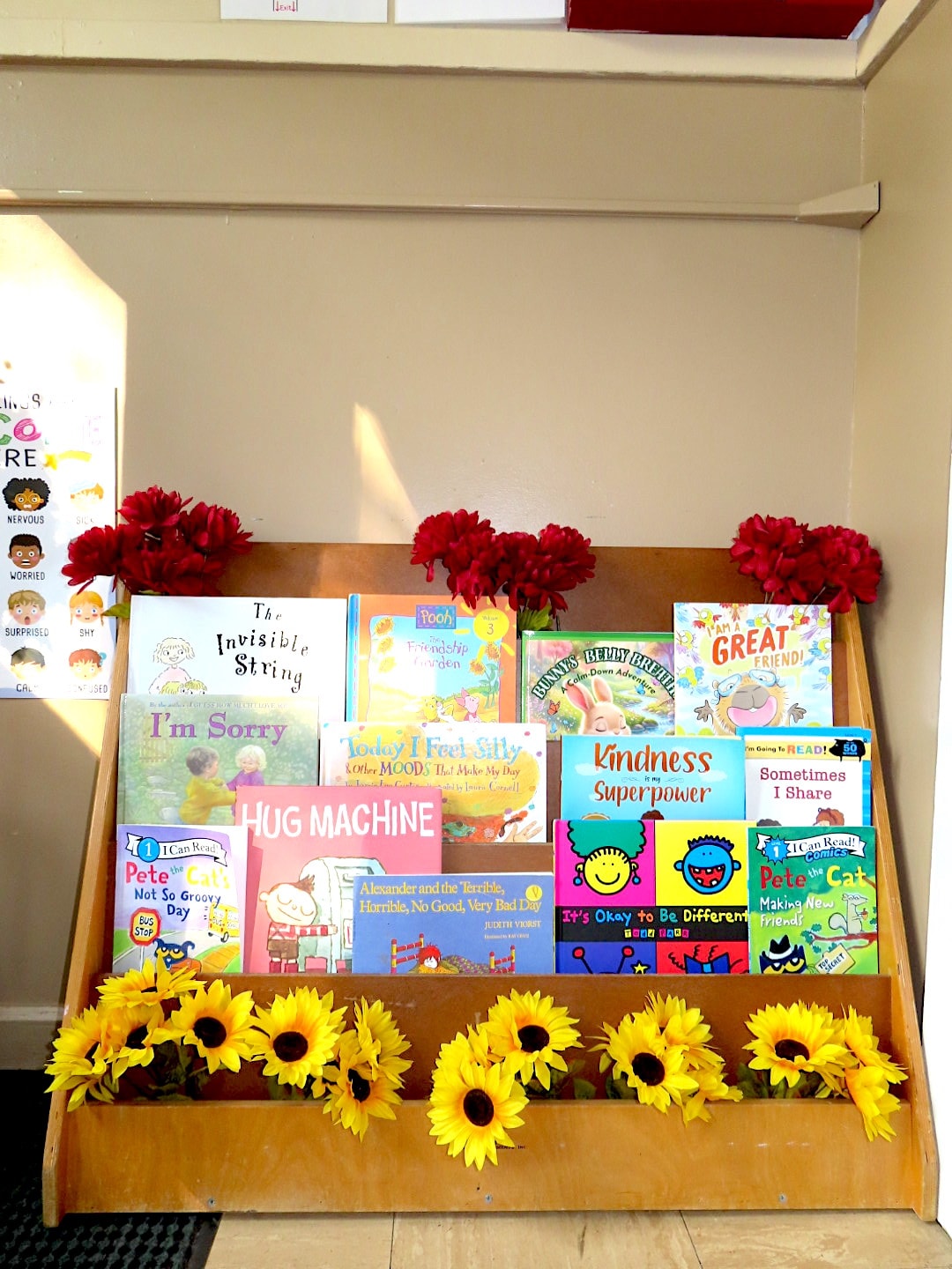 Children's books display