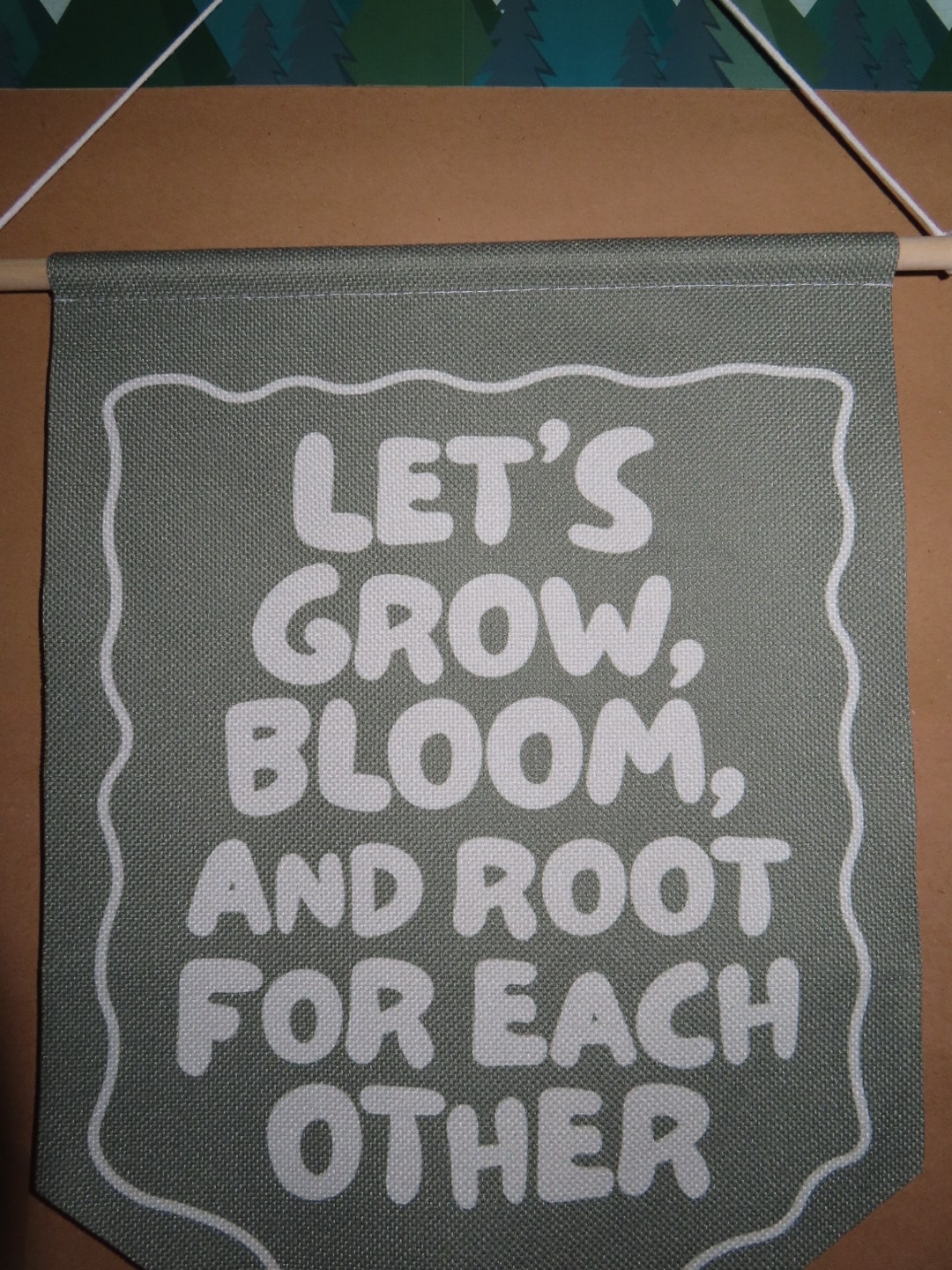 Inspirational garden quote banner